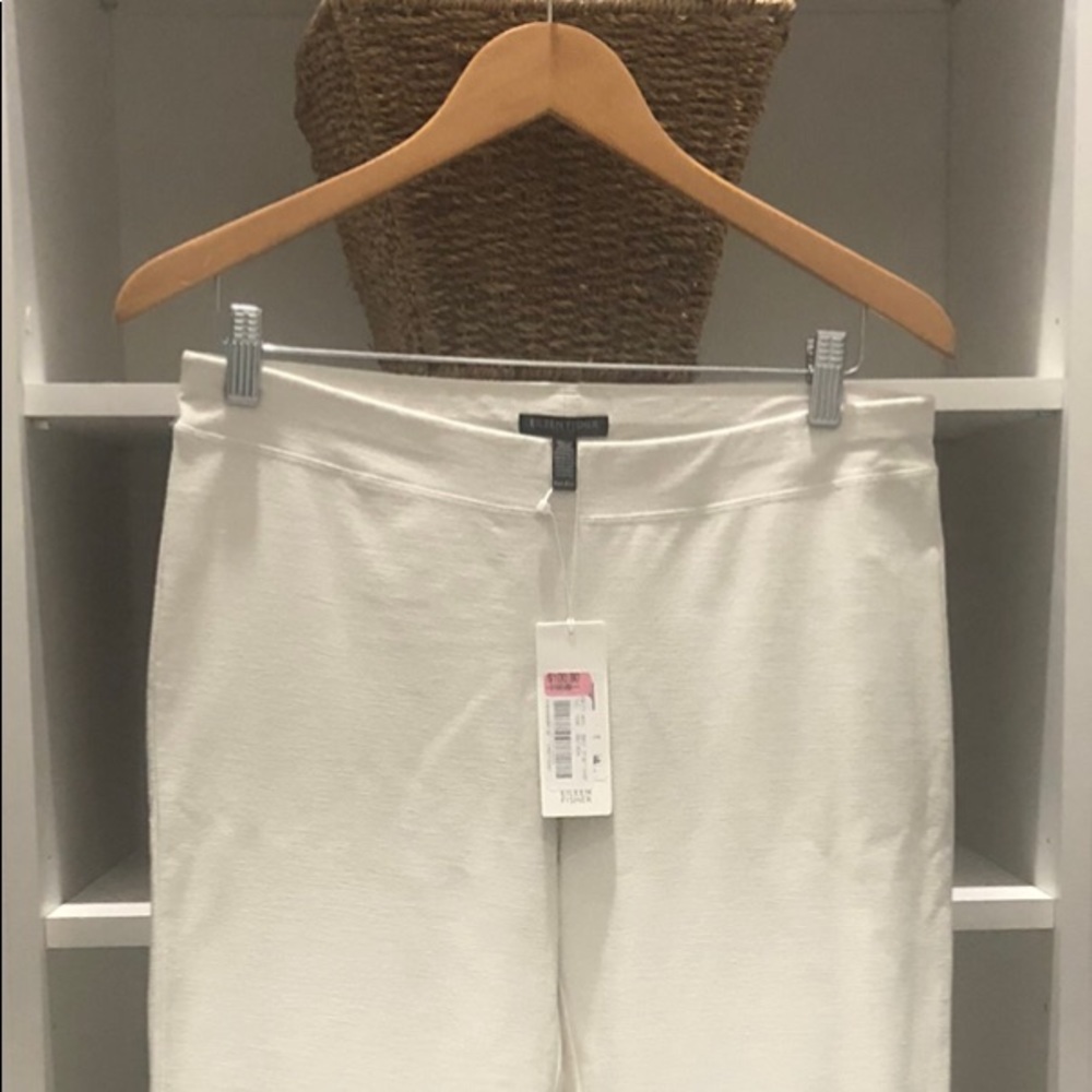 Eileen Fisher crepe ankle length pants.